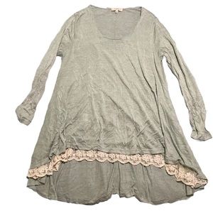 Mint Green sweater tunic XL